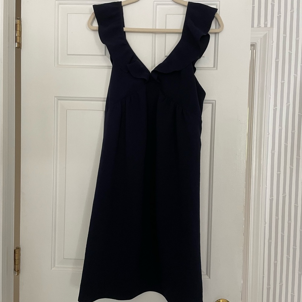 Sezane Dress, navy blue, size 38